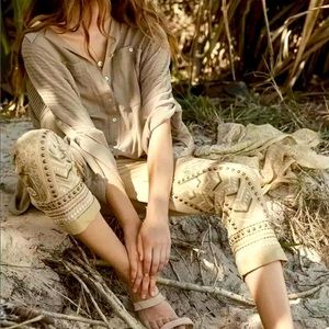 SPELL AND THE GYPSY PANTHER WANDERER PANTS XL NWT MISSING BACK BUTTON